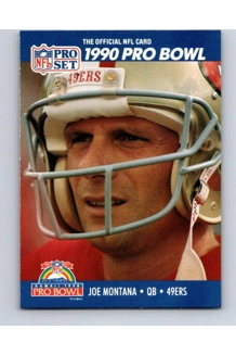 CARD JOE MONTANA PRO SET 1990 PRO BOWL