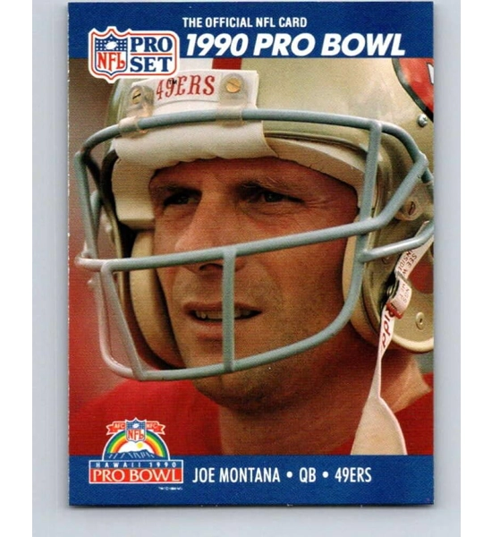 CARD JOE MONTANA PRO SET 1990 PRO BOWL