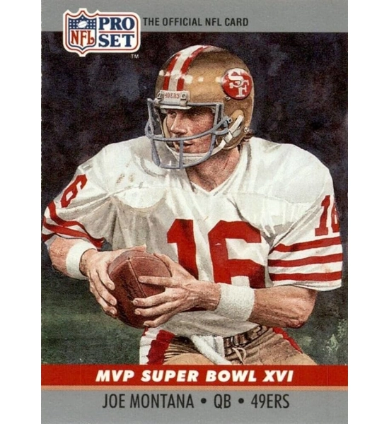 CARD JOE MONTANA PRO SET MVP 16