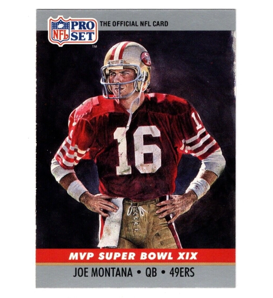 CARD JOE MONTANA PRO SET MVP 19