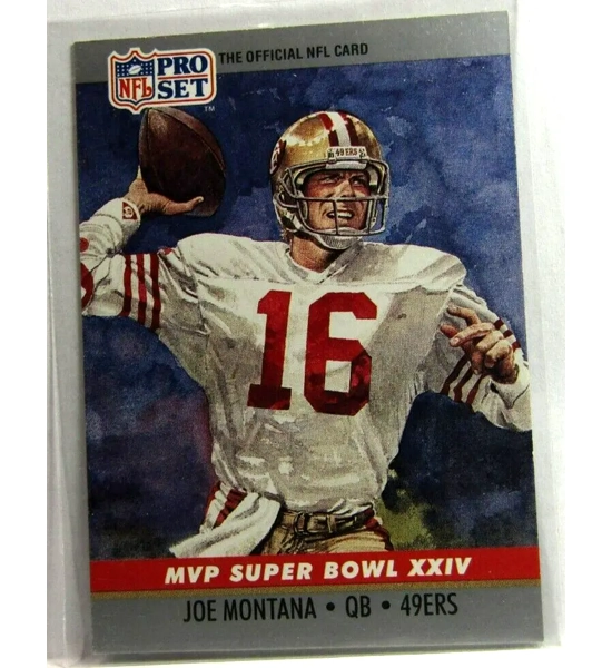 CARD JOE MONTANA PRO SET MVP 24