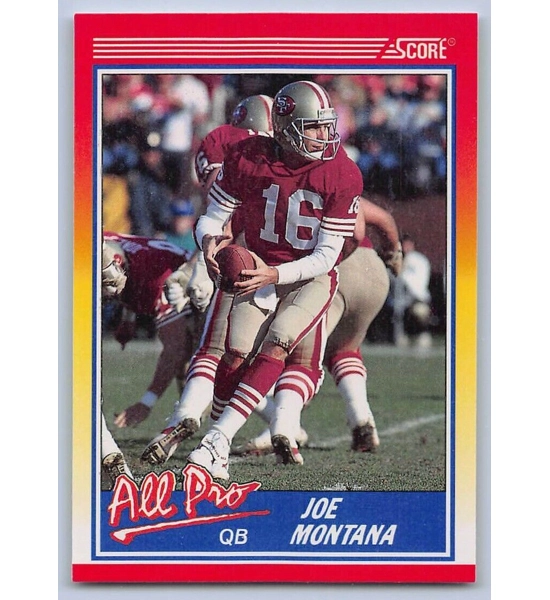CARD JOE MONTANA SCORE ALL PRO