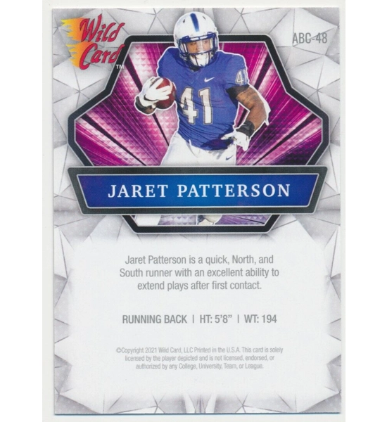 CARD JARET PATTERSON WILD CARD ABC-48