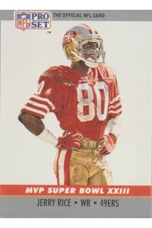 CARD JERRY RICE PRO SET MVP
