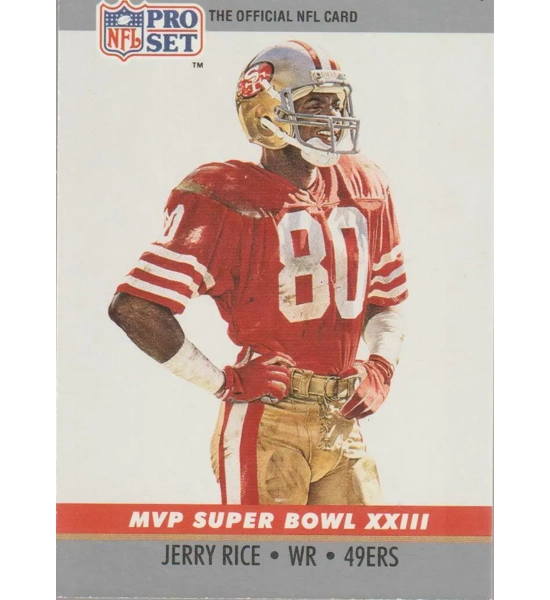 CARD JERRY RICE PRO SET MVP