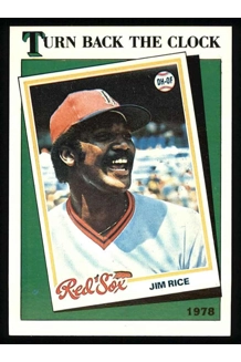 CARD JIM RICE TURN BACK THE CLOCK