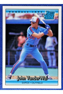CARD JOHN VANDERWAL DONRUSS ROOKIE
