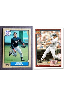 CARD 2X KENT HRBEK