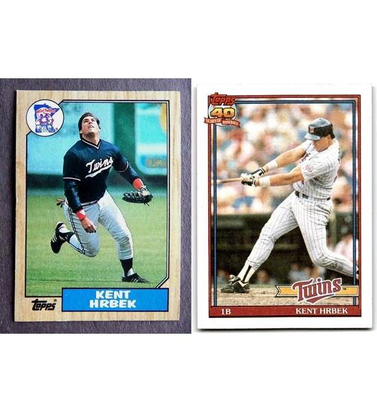 CARD 2X KENT HRBEK