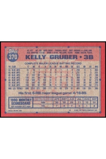 CARD KELLY GRUBER TOPPS 370