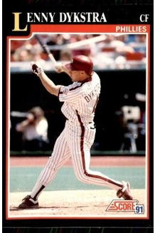 CARD LENNY DYKSTRA SCORE