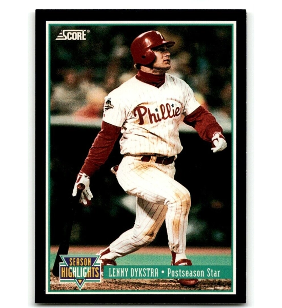 CARD LENNY DYKSTRA SCORE HIGHLIGHTS