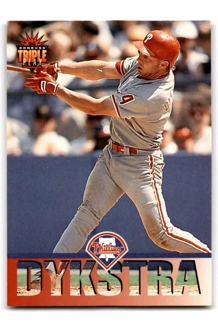 CARD LENNY DYKSTRA TRIPLE PLAY 173