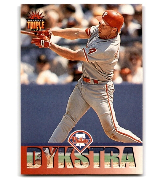 CARD LENNY DYKSTRA TRIPLE PLAY 173