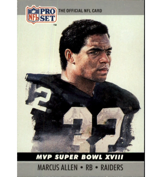 CARD MARCUS ALLEN PRO SET MVP