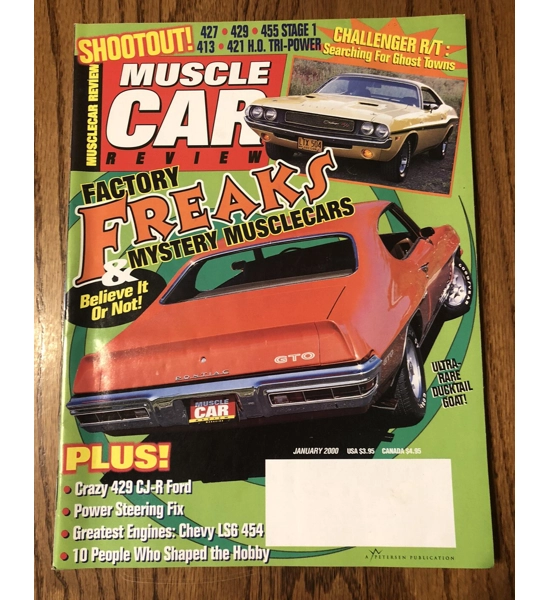 BOOK MUSCLE CAR REVIEW JANUARY 2000