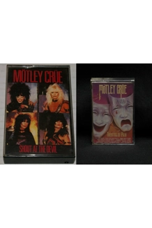 CASSETTE MOTLEY CRUE SHOUT AT THE DEVIL AND THEATRE OR PAIN