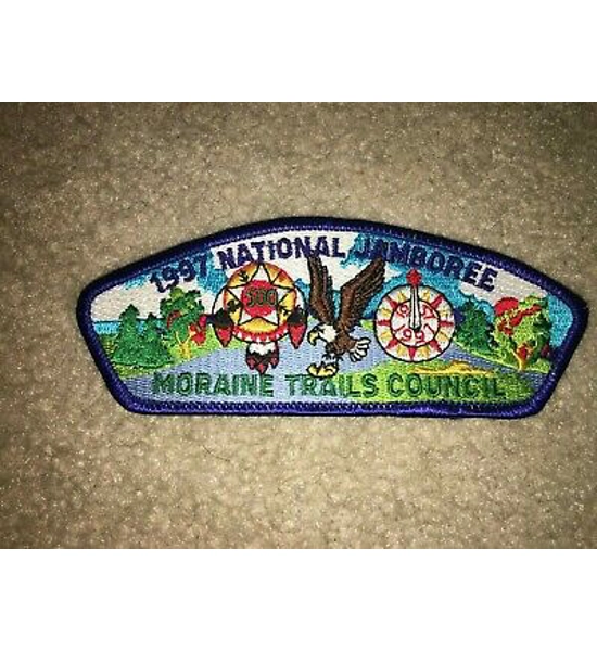 PATCH BSA MORAINE TRAILS COUNCIL 1997 NAT. JAMBOREE