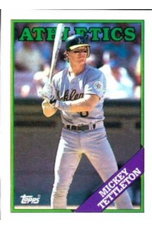 CARD MICKEY TETTLETON TOPPS 143