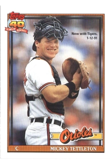 CARD MICKEY TETTLETON TOPPS 385