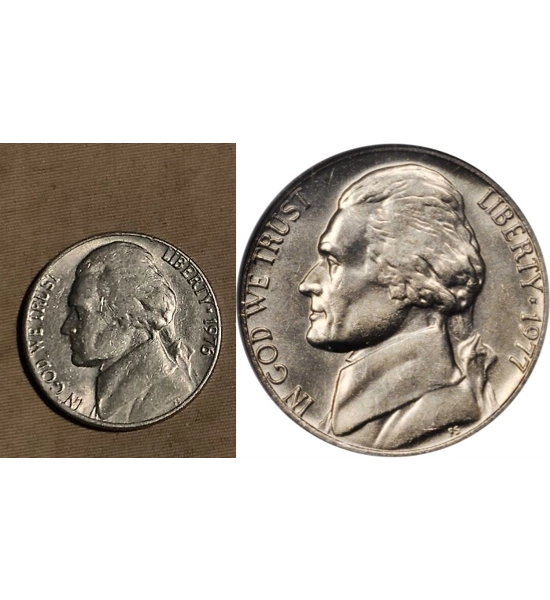 COIN 1976 NICKEL 2X