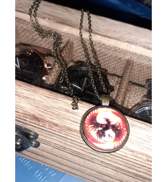 NECKLACE PHOENIX ON FIRE