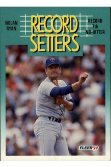 CARD NOLAN RYAN FLEER RECORD SETTERS