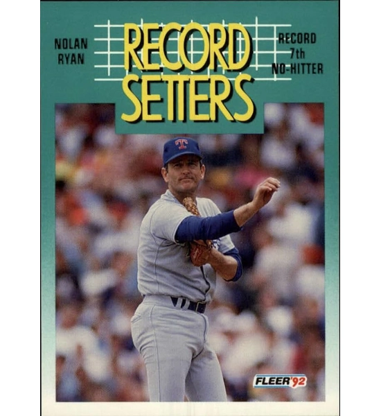 CARD NOLAN RYAN FLEER RECORD SETTERS