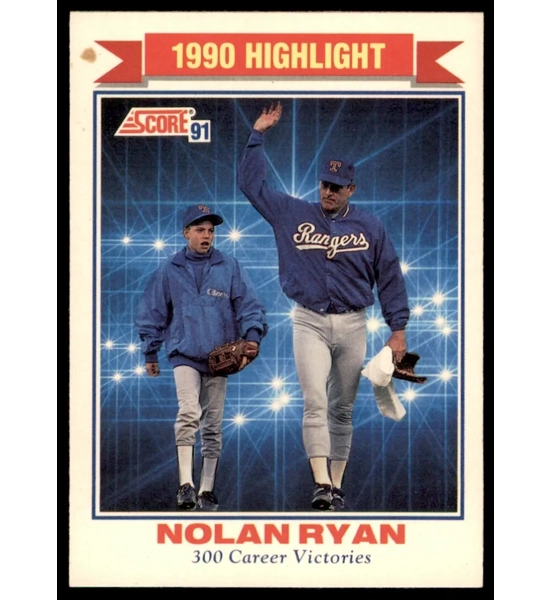 CARD NOLAN RYAN SCORE 1990 HIGHLIGHT