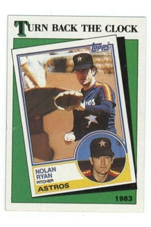 CARD NOLAN RYAN TOPPS TURN BACK THE CLOCK