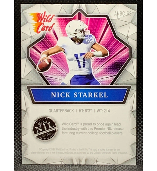 CARD NICK STARKEL WILD CARD ANBC-63