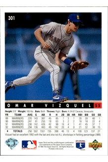 CARD OMAR VIZQUEL UPPER DECK