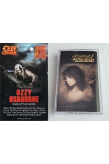 CASSETTE OZZY OSBOURNE BARK AT THE MOON AND NO MORE TEARS