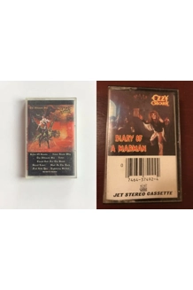 CASSETTE OZZY OSBOURNE DIARY OF A MADMAN AND THE ULTIMATE SIN