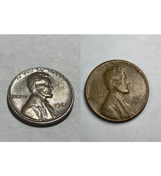 COIN 1965 PENNY 2X