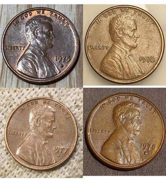 COIN 1975 PENNY 4X