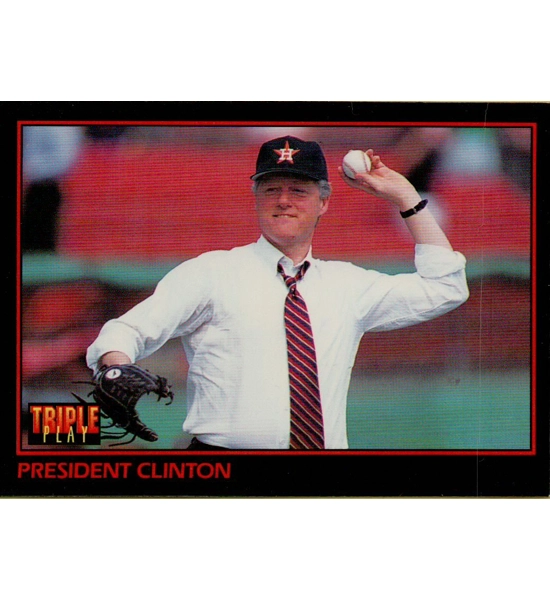 CARD PRES CLINTON TRIPLE PLAY