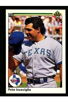 CARD PETE INCAVIGLIA UPPER DECK 333