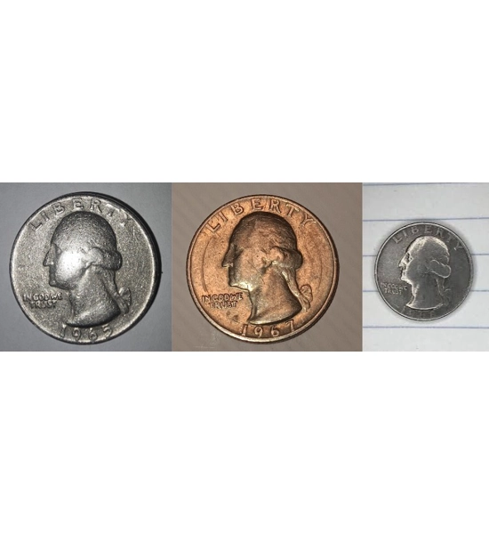 COIN 1965 QUARTER 3X