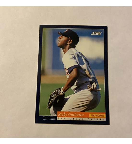CARD RICKY GUTIERREZ SCORE ROOKIE