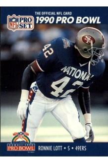 CARD RONNIE LOTT PRO SET 1990 PRO BOWL