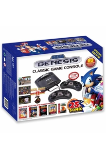SEGA GENESIS CONSOLE 80 GAMES CORDS WIRELESS CON..