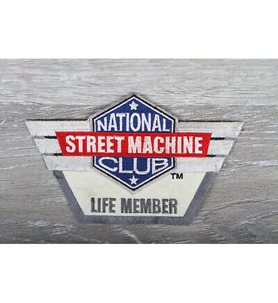 PATCH NAT. STREET MACHINE CLUB LIFE MEMBER