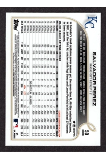CARD SALVADOR PEREZ TOPPS CHROME 50