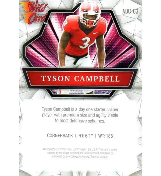 CARD TYSON CAMPBELL WILD CARD ABC-63