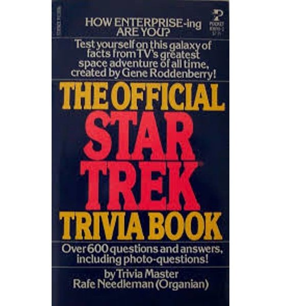 BOOK THE OFFICIAL STAR TREK TRIVIA