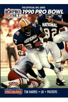 CARD TIM HARRIS PRO SET 1990 PRO BOWL