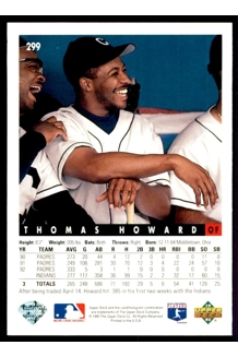 CARD THOMAS HOWARD UPPER DECK