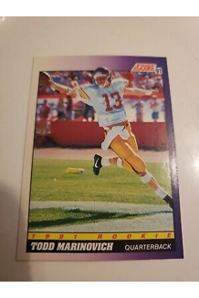 CARD TODD MARINOVICH SCORE 1991 ROOKIE 616