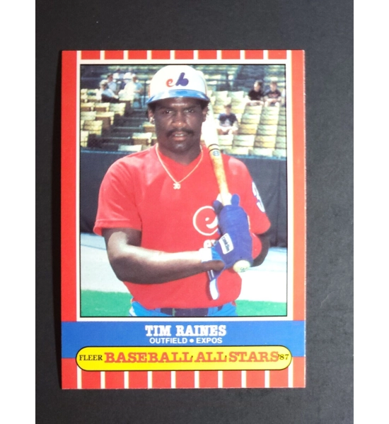 CARD TIM RAINES FLEER